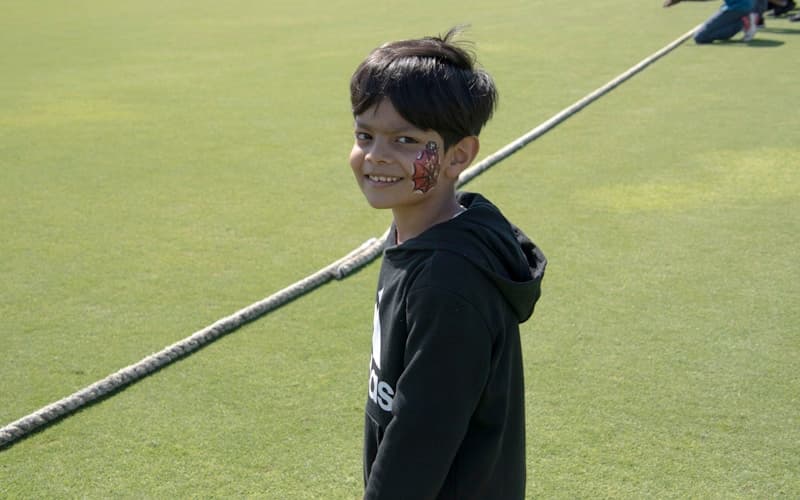 Golfer focusing on their shot
